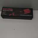 Dual Voltage Mini Hair Dryer Brush with UK/EU Plug, Blow Dryer Brushes 120V - 240V for European Travel, One Step Hair Dryer and Styler Volumizer with Negative Ion Anti-frizz Styling Brush (Black Pink.)