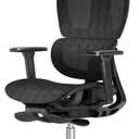 PatioMage Ergonomic Office Chair, Big and Tall Desk Chair with Adjustable Lumbar Support & Seat Depth, High Back Computer Chair, Swivel Mesh Chairs with Wheels for Home Office, Black