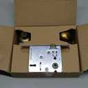 Mortise Lock Set for Interior Door, Vintage Antique Brass Door Knobs with Lock and Skeleton Key, Replacing Old Style Doors