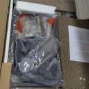 HOOBRO Cat Litter Box Enclosure Furniture, 2 in 1 Hidden Litter Box Furniture with Shelf, Double Litter Box Cabinet with 2 Dangling Plush Balls and 1 Toy Ball, Greige and Black BG78MW01