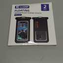 2 Pack Floating Waterproof Phone Pouch, Up to 8.3" IP68 Cellphone Dry Bag Compatible for iPhone 16 15 14 13 Pro Max Samsung Galaxy, Essential for Beach Cruise Ship (Orange*2)