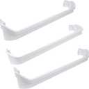 BlueStars 240534701 Middle & 240534901 x2 Top/Bottom Door Shelf Rack Bar Rail - For Frigidaire Kenmore Refrigerators - Replaces AP3214631 PS734936 948952 AP3214630 PS734935 EA734935 948954 AH734935