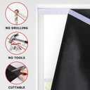 LazBlinds 100% Blackout Roller Shades, No Tools No Drill Cordless Blinds for Windows, Thermal Insulated UV Protection Privacy Window Shades for Bedroom (36''W x 72''H, Black)