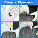 80 PCS Tire Repair Rubber Nails Kit, 2 Sizes Vacuum Spiral Rubber Plug Screws with a Screwdriver, Tire Fix Rubber Nail Kit for Car, Truck, Motorcycle, Tractor Tire Puncture Fast Self-Service Repair