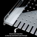 Aquarium Divider Clear 10/15/20 Gallon Fish Tank Divider with Suction Cups (10 Gallon)