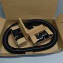 Hypertune Universal 48" Stainless Steel Radiator Flexible Coolant Water Hose Kit With 4pcs Clamp Black
