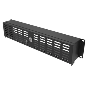 JINGCHENGMEI 2U Rack Mount Security Cover for 19-inch Server Rack & Network Cabinet- Hinged Locking Rack Panel Door for Access Control and Physical Security