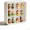 Wall Mount Display Case for Figures - Space Saving & Adjustable Acrylic Storage Box with Magnetic Door, Dustproof & Moisture Proof for Lego Pop Mart Action Figures