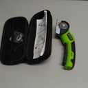 Cordless Electric Scissors Box Cutter 2 Rotary Blades  4V Duty Rechargeable Cardboard Cutter, Storage Box & Fabric Scissor With Safety Lock, USB Cable  For Plastic, Carpet, Leather, DIY Crafts