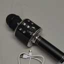 BlueFire 4 in 1 Karaoke Wireless Microphone with LED Lights, Portable Microphone for Kids, Great Gifts Toys for Kids, Girls, Boys and Adults (Black)