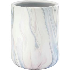 Avanti Linens - Wastebasket, Resin Accessories, Guest Bathroom Essentials (Waves Collection, Blue), 
Capacity	1.67 gallons