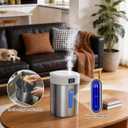 Humidifiers for Bedroom Large Room Baby, 4L Ultrasonic Cool Mist Humidifier, 304 Stainless Steel humidifiers, Auto Humidity Control, Humidity Display, Night Light, Quiet,Timer,Aromatherapy