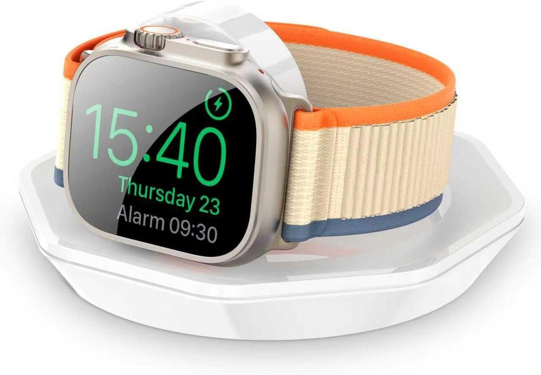 Apple Watch Charger Foldable Magnetic Charging Dock, Wireless Fast Watch Charger Stand with Charging Cable, Compatible with Apple Watch 11 10 9 8 7 6 5 4 3 2/Ultra 2 1, Support Nightstand Mode
