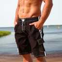 Men's Beachwear Board Shorts Quick Dry with Mesh Lining Swim Trunks, XL