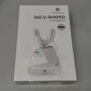 Electric U Shaped Toothbrush for Adult,360 Degree Automatic Cleaning, Ultrasonic Tooth Brush has 23760 Nylon Bristles and 3 Modes Standard, Fast, Ultra Fast(Orange)