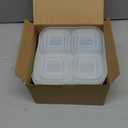 4 Pack Meal Prep Containers, 4 Compartment Bento Snack Boxes, Reusable Divided Lunch Box Containers for Adults, Kids, Toddlers, Travel, Work, School