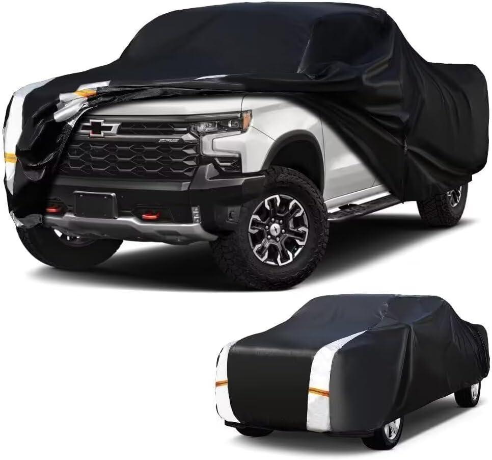 Colorado Truck Cover Custom Fit 2003-2026 Extended/Crew Cab SB (5'-6.1', No fit ZR2) with Door Zipper, Full Exterior Pickup Truck Cover Waterproof All Weather, Wind Dust Sun and UV Protector.