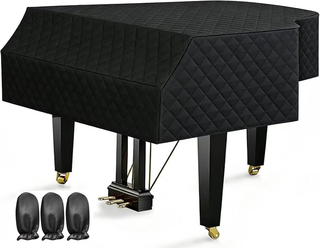 PCLOOV-Grand Piano Cover Waterproof Moisture-proof and Dustproof Grand Piano Protective Cover (160cm/62.9in)