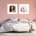 VNVNK 24x24 Frame White, Perfect for 24x24 Inch Picture without Mat or 20x20 Inch Picture with Mat, Home Wall Decor Picture Frame-1 PC 