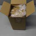 7.09" X 4.72" Small Raffle Drum Upgraded Ticket Spinner Detachable Handle Holds 600 Tickets Raffle Wheel Spinner with Stand Drum Cage for Games Events(Gold)