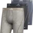 adidas Men's Performance Athletic Mesh Boxer Brief Underwear, Moisture Wicking, Sport Comfort, 3-Pack (XX-Large, Drift Wonder Alumina-putty Beige/Carbon Grey/Onix Grey)