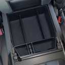 Zxiaochun Center Console Organizer Compatible with 2021 2022 2023 2024 Ford F150 Interior Accessories, Armrest Box Insert Storage Tray (Full Console w/Bucket Seats ONLY) Black Trim