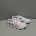 Reebok Women's Court Advance Sneaker, Footwear White/Bold Cyan/Laser Pink, Women's Size 7