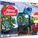 MAGNA-TILES microMAGS Advent Calendar 34-Piece Magnetic Construction Set, The Original Magnetic Building Brand