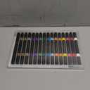 Temporary Tattoo Markers for Skin | Dual-End 16-Count Body Markers + 77 Large Tattoo Stencils | Temporary tattoos for Adults and Kids | Flexible Brush Tip, Bright colors, Skin-Safe*, Cosmetic-Grade