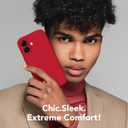 Magnetic for iPhone 17 Case, Compatible with MagSafe, [Full Camera Protection][Screen Protector] Silicone Shockproof Protective Phone Case for iPhone 17 6.3", Deep Red
