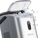Ecozy Nugget Ice Maker Countertop with Handle, Pebble Ice in 5 Mins, 33 lbs Per Day, Self-Cleaning Ice Machine with Ice Bags and Scoop, Portable Ice Maker for Kitchen, Bar, Parties, Camping, RV : Appliances