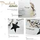 Nature Vibe Metal Christmas Bells Set of 3,Handpainted Large Jingle Bells for Rustic Christmas Ornaments,Sleigh Ringers with Jute as White Holiday Decor or Woodland Ornaments