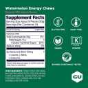 GU Energy Chews, Watermelon Energy Gummies with Electrolytes, Vegan, Gluten-Free, Kosher, Caffeine-Free, and Dairy-Free On-The-Go Energy for Any Workout, 12 Bags (24 Servings Total) (EXP 10/15/27)
