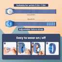 Kids Wristband for AirTag, Adjustable Nylon Watch Band Tracker Case, Breathable, Waterproof, GPS Trackers Case Cover, Anti Lost watchband for Toddler Child (2pcs-pink/2pcs-white)