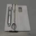 YUSWKO Silver Rechargeable Milk Frother for Coffee with Stand, Handheld Drink Mixer with 3 Heads 3 Speeds Electric Stirrers for Latte, Cappuccino, Hot Chocolate, Egg