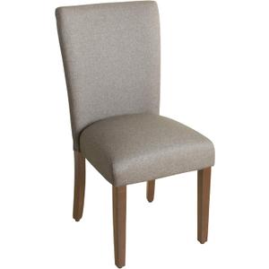 HomePop Parsons Classic Upholstered Accent Dining Chair, Single Pack, Gray