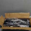 Homde Rolling Clothes Rack with Hooks: Standing Garment Storage for Indoor - Hanging Rod for Bedroom Laundry Room - Coat Dress Organizer on Wheels with luggage shelf (Black, 32")