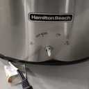 Hamilton Beach 6-Quart Slow Cooker with 3 Cooking Settings, Dishwasher-Safe Stoneware Crock & Glass Lid, Silver (33665G)