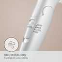 Panasonic nanoe Compact Hair Dryer with Oscillating Quick Dry Nozzle for Healthier-Looking Hair, Folding Blow Dryer for Travel and Home, 3 Airflow Hairdryer Settings - EH-NA2C-W (White)