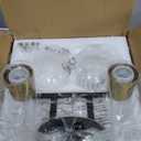 WILON 2-Light Bathroom Vanity Light Fixture Over Mirror, Black and Gold Sconces with Clear Globe Glass Shades, E26 Base Wall Lamp for Living Room Bedroom Stairway