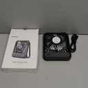 Koonie USB Desk Fan, Strong Wind Ultra Quiet Small Personal Fan with 180 Tilt Folding and 3 Speeds Adjustable, USB-C Corded Powered Mini USB Fan for Office Desktop Bedroom, NO BATTERY