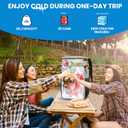 ADDIMOR Expandable Cooler Backpack - 35/50 Cans Insulated Backpack Cooler for Men & Women, Portable 2 Leak Proof Compartments Coolers Bag for Picnic, Lunch, Hiking, BBQ Camping and Beach (Grey)