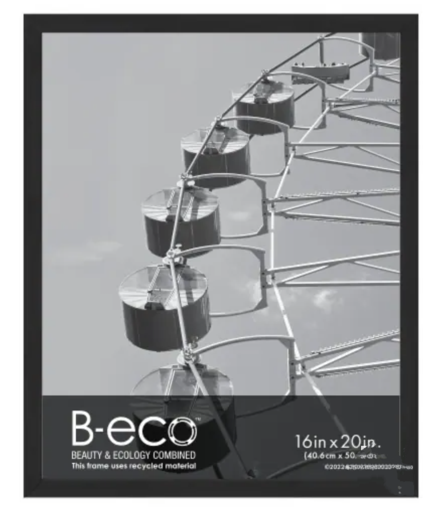 16x20 Poster Frame Modern Flat Black