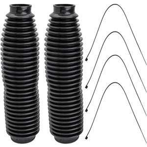 Tusk Motorcycle Rubber Fork Boot Covers (350mm Length x 41mm Top x 58mm Bottom)