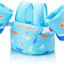 Nemone Toddler Swim Vest for 22-70 lbs Kids Floaties Swim Jacket with Arm Water Wings for Girls Boys 1 2 3 4 5 6 7 Years Old Beach Pool 20 30 40 50 60 66 Pounds Puddle Jumper