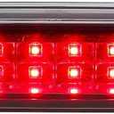 LED 3rd Brake Light Rear Tail Brake Light High Mount Stop Light Cargo Lamp Fit for Chevy Silverado GMC Sierra 1999-2006 (Black Housing Clear Lens)