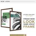 MCS Studio Gallery 18x24 Poster Frame Walnut Woodgrain Engineered Wood, Vertical & Horizontal Wall Hanging Large Picture Frame for Photos, Posters & Art Prints (1-Pack)