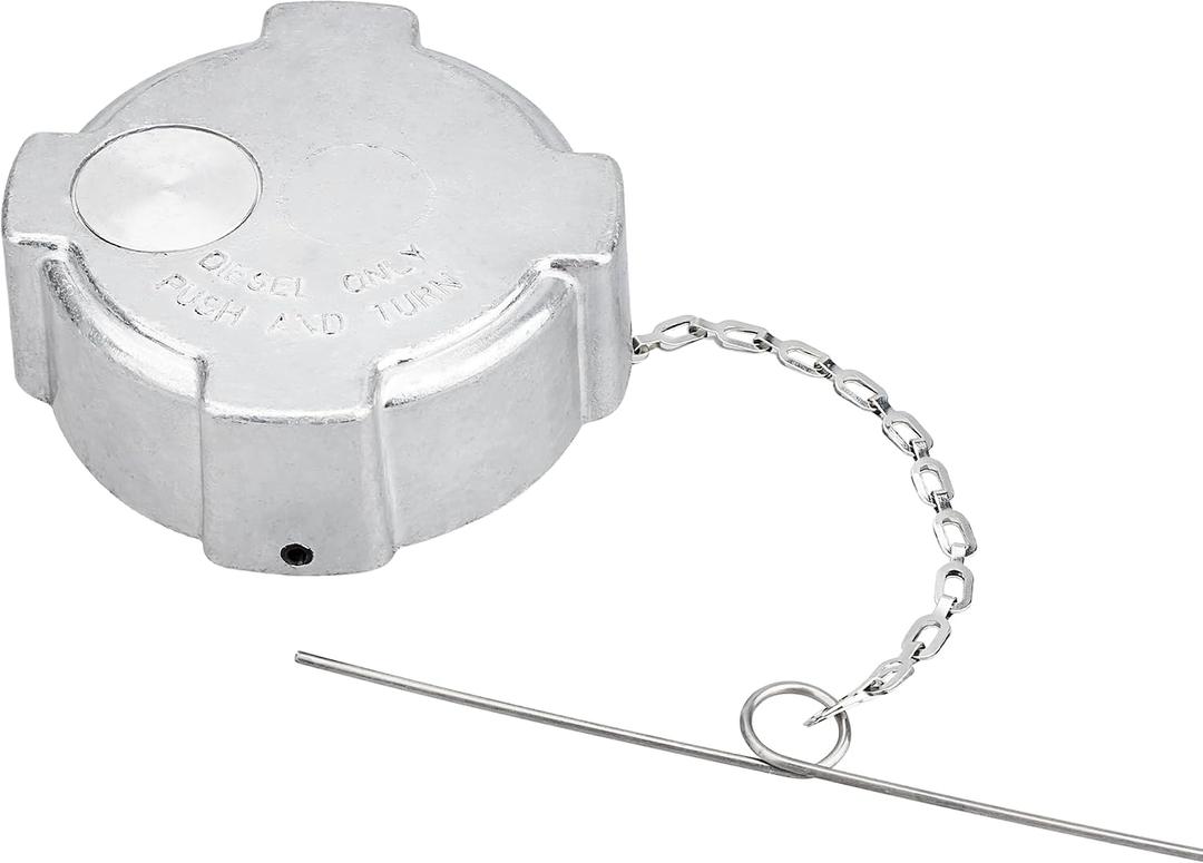 Non-Locking Diesel Fuel Cap, 3" Nominal,1/4 Turn,Non-Vented,Aluminum Fuel Cap For 96-18 Freightliner Cascadia Columbia
