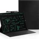 LCD Writing Tablet for Adults: 9.5 inch with Leather Case Reusable Erasable Notepad