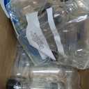 Vivaplex, 12, Clear, 2 oz Glass Bottles, with Lids